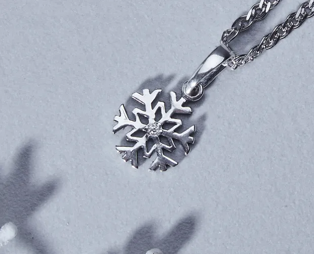 Silver Pendant Snowflake