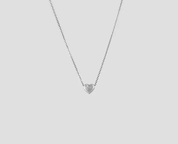 Серебряное колье Сердечко 