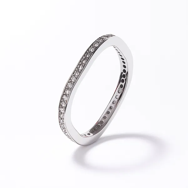 Silver ring Thin Square