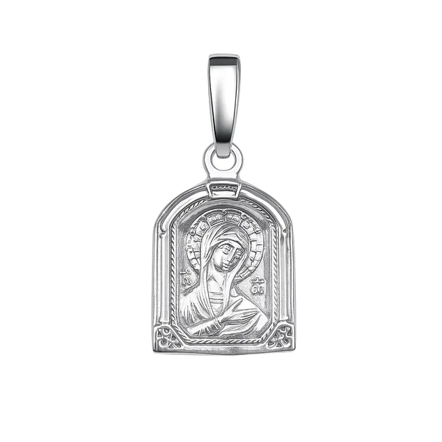 Silver pendant of God's Mother