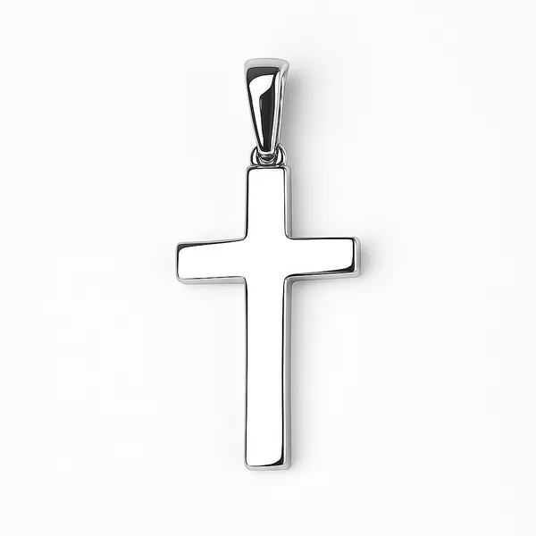 Silver Cross Rectangular