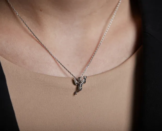 Silver Angel Necklace
