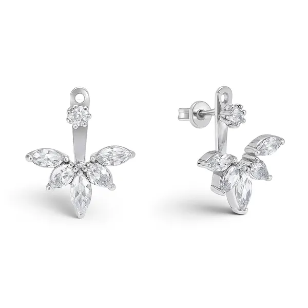 Silver earrings jackets Daenerys