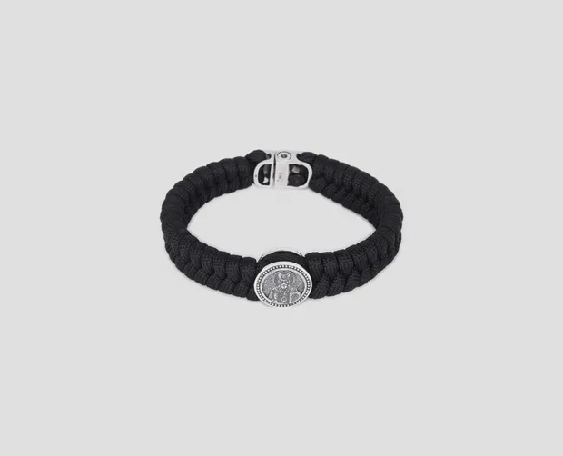 Silver bracelet woven by Nicholas