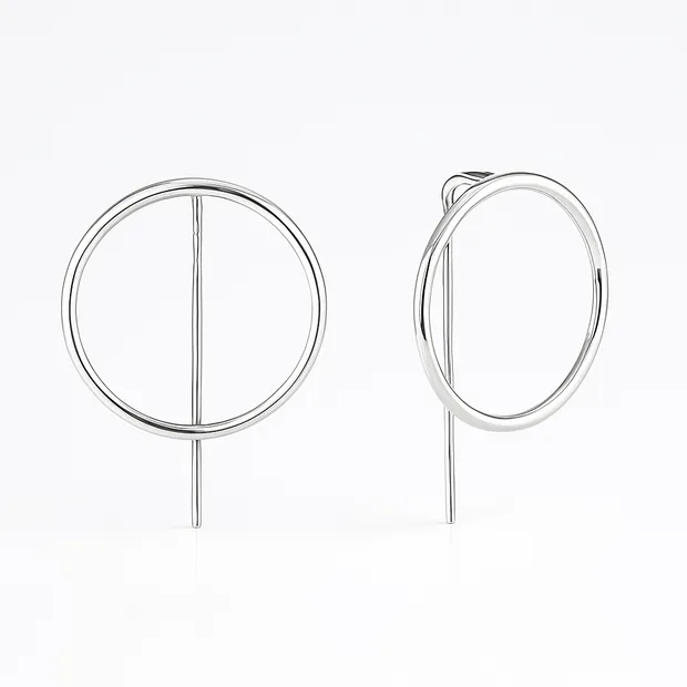 Silver earrings Prague