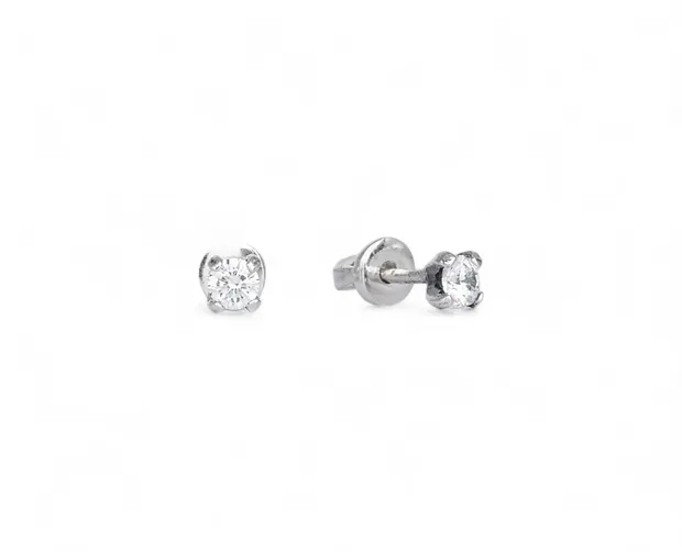 Silver stud earrings 3mm