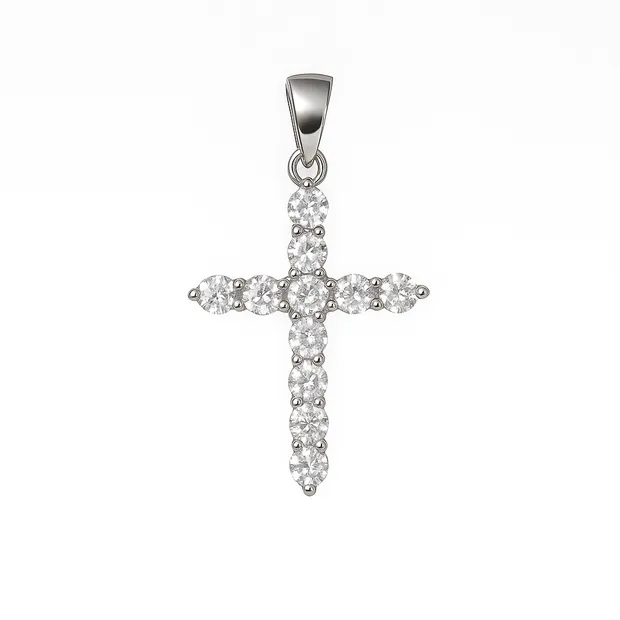 Silver decorative cross Triumph