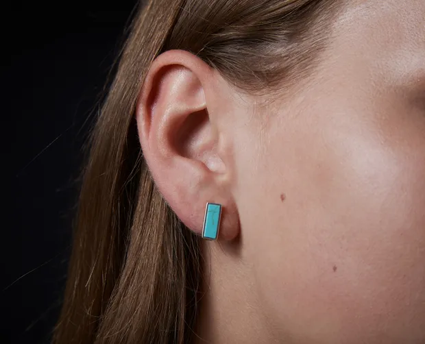 Silver earrings Turquoise